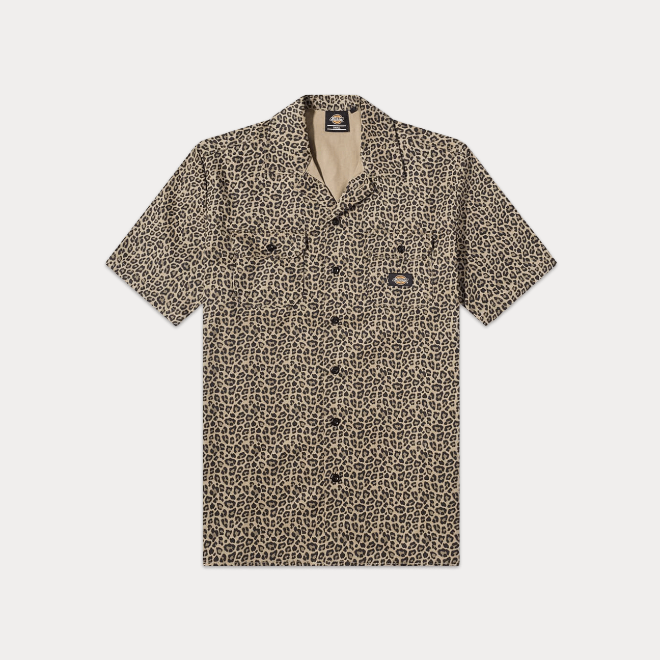 DICKIES Camicia stampa animalier Beige