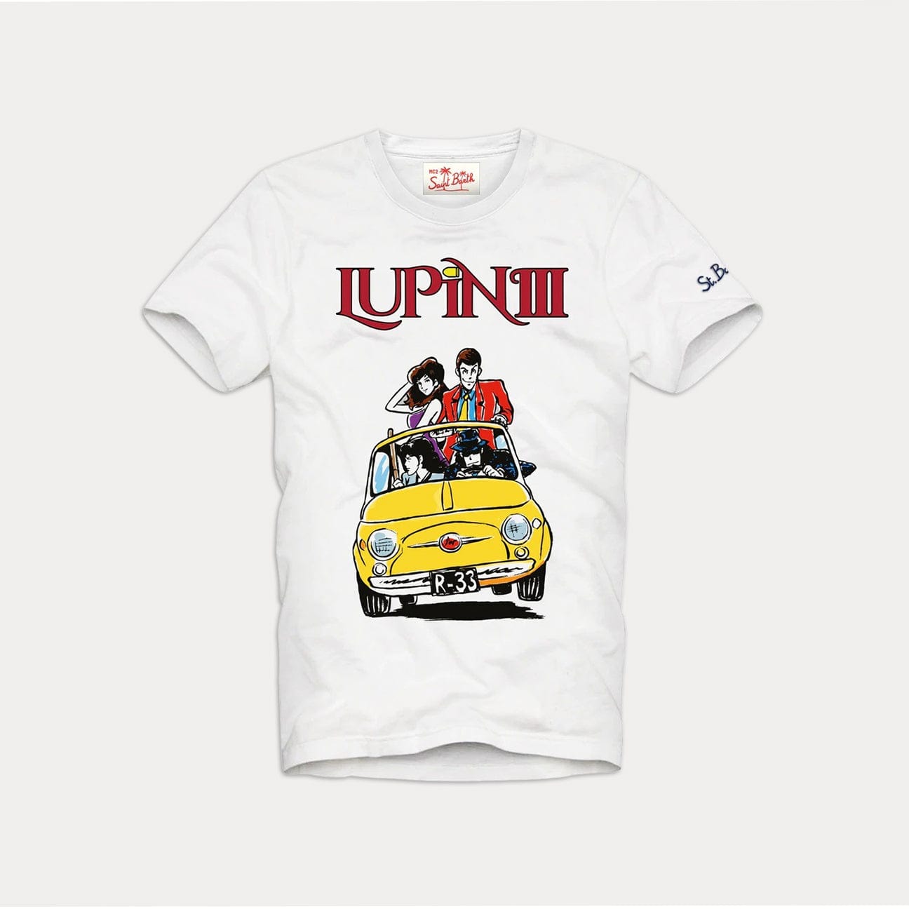 MC2 SAINT BARTH T-Shirt Lupin III Bianco