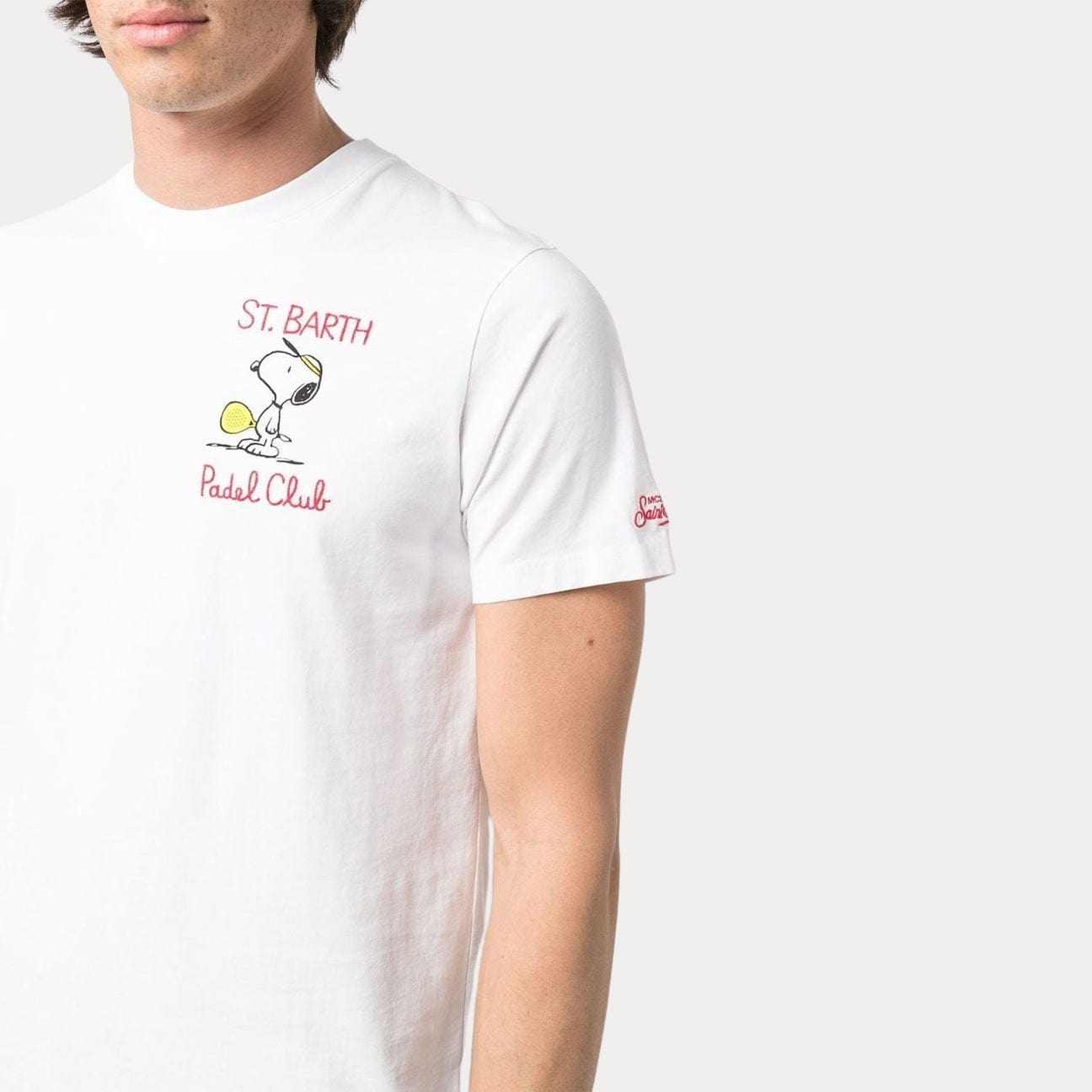 MC2 SAINT BARTH T-Shirt Snoopy Padel Bianco