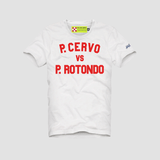 MC2 SAINT BARTH T-Shirt "P.Cervo Vs P.Rotondo" Bianco
