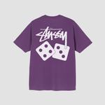 STUSSY T-Shirt Dice P. Dyed Purple