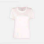 MAJESTIC T-Shirt a righe Blue Oltremare Rosa