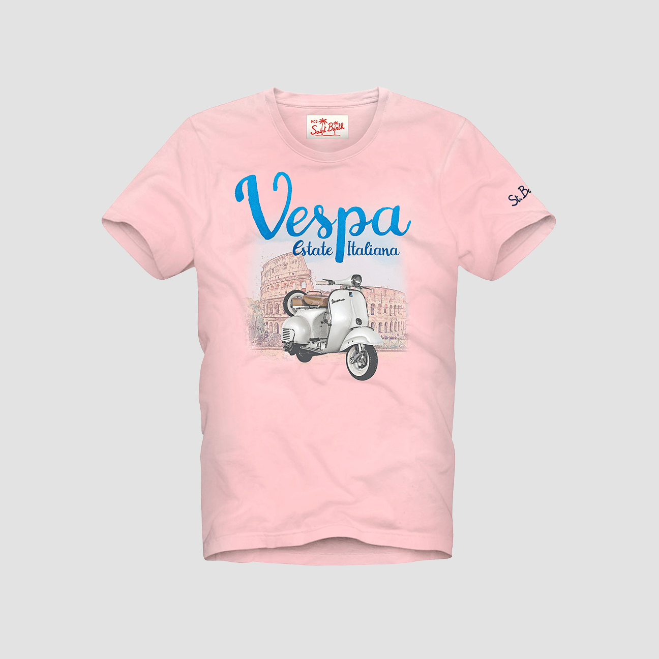 MC2 SAINT BARTH T-Shirt Vespa in Rome Rosa