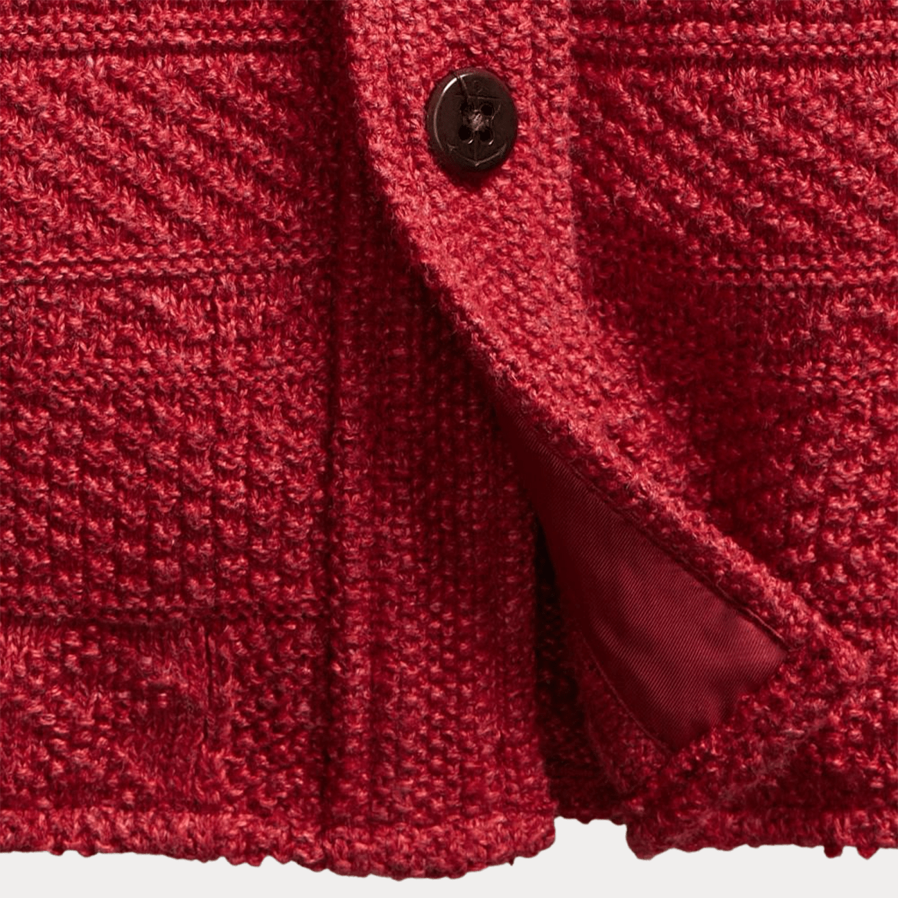 RRL Camicia work in lino e cotone  Rosso